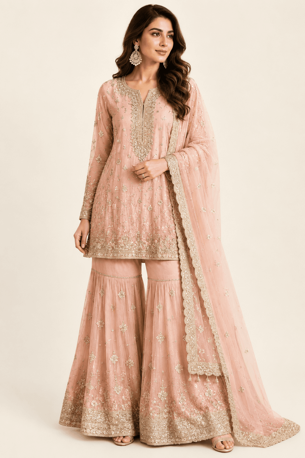 Women's Sharara Palazzo Set