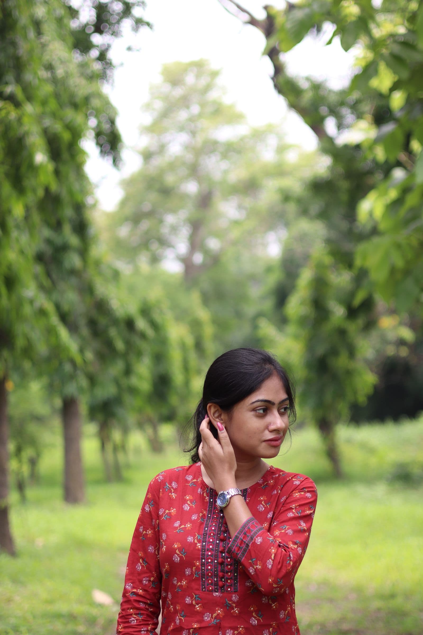 Women's Chanderi Anarkali Kurti
